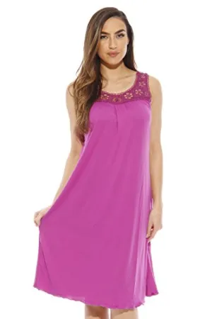 1541B-Purple-M Just Love Nightgown / Women Sleepwear / Sleep Dress,Bright Purple,Medium