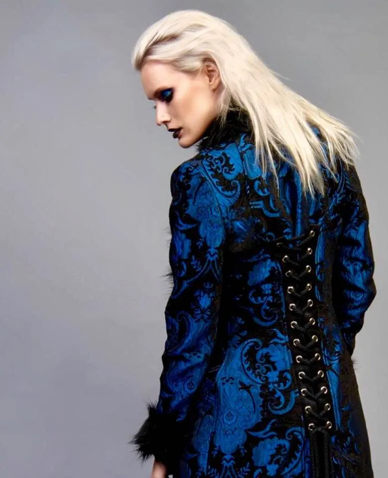 BLACK FOREST COAT - BLUE/BLACK TAPESTRY