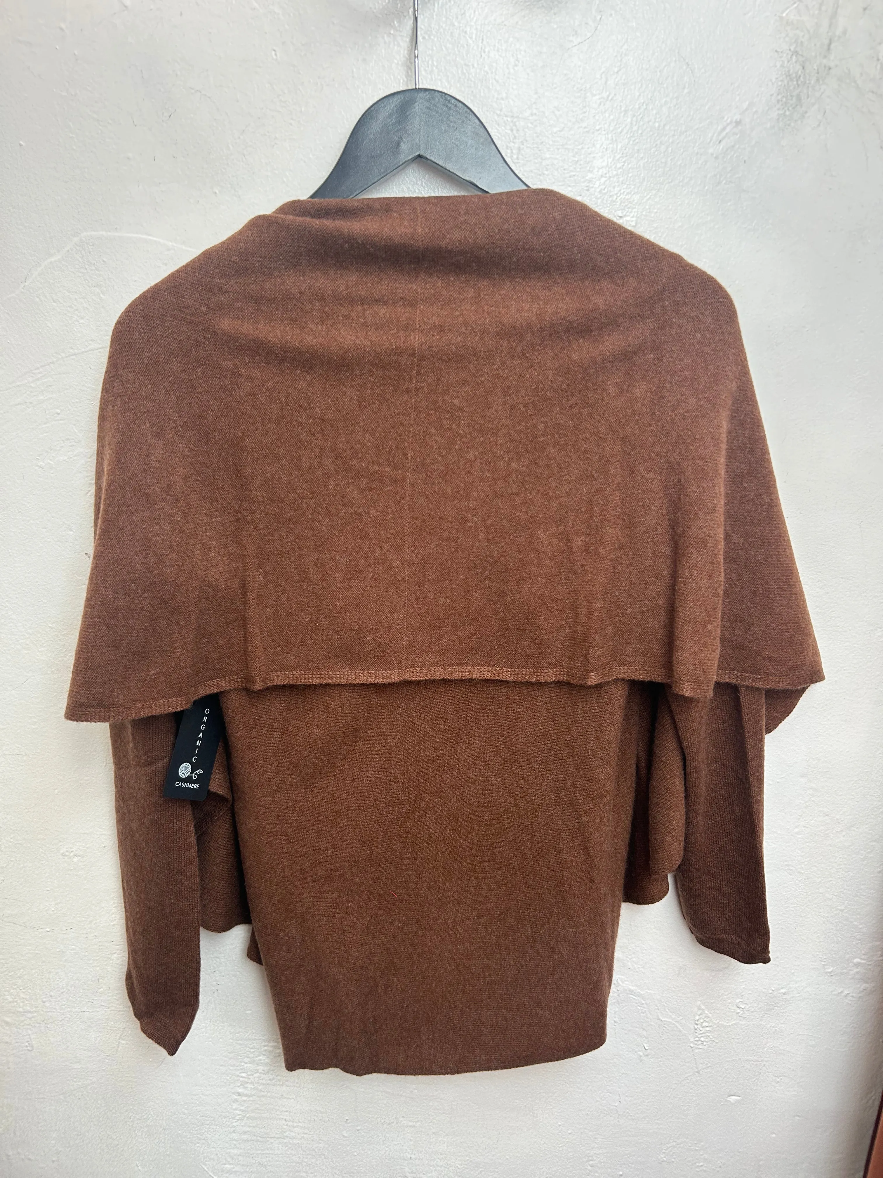 Brown Organic Circle Cardigan