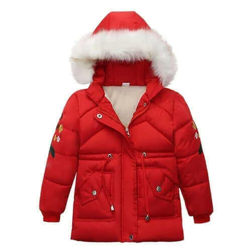 Children Kids Girl Winter Coats Jacket Zip Thick