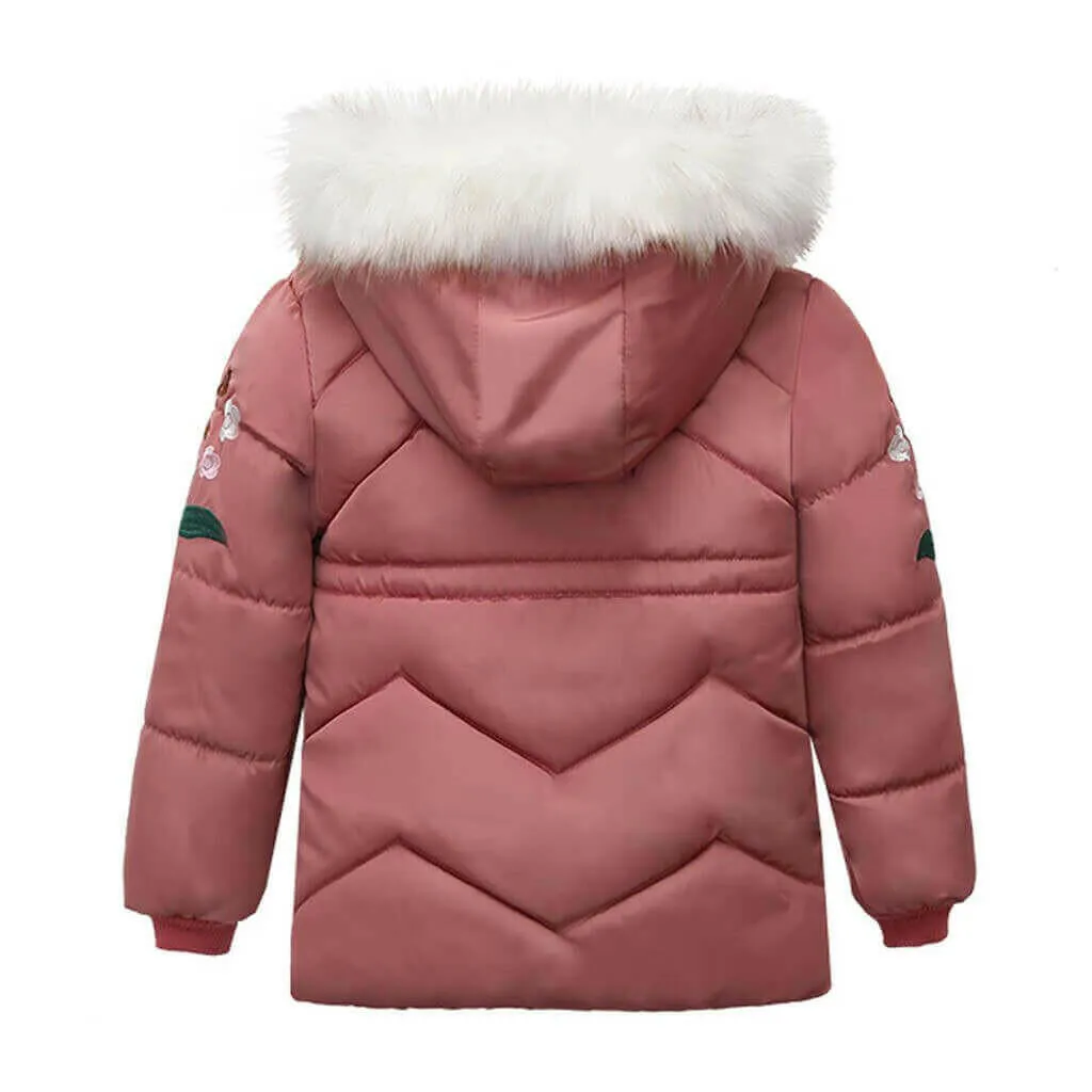 Children Kids Girl Winter Coats Jacket Zip Thick