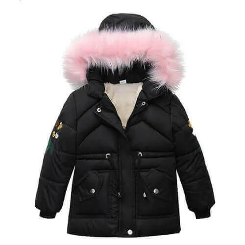 Children Kids Girl Winter Coats Jacket Zip Thick