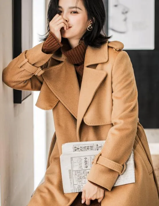 Claasic Women Coat Winter Wool Coat Warm Jacket Coat/1133