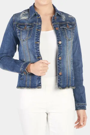 Distressed Denim Jacket