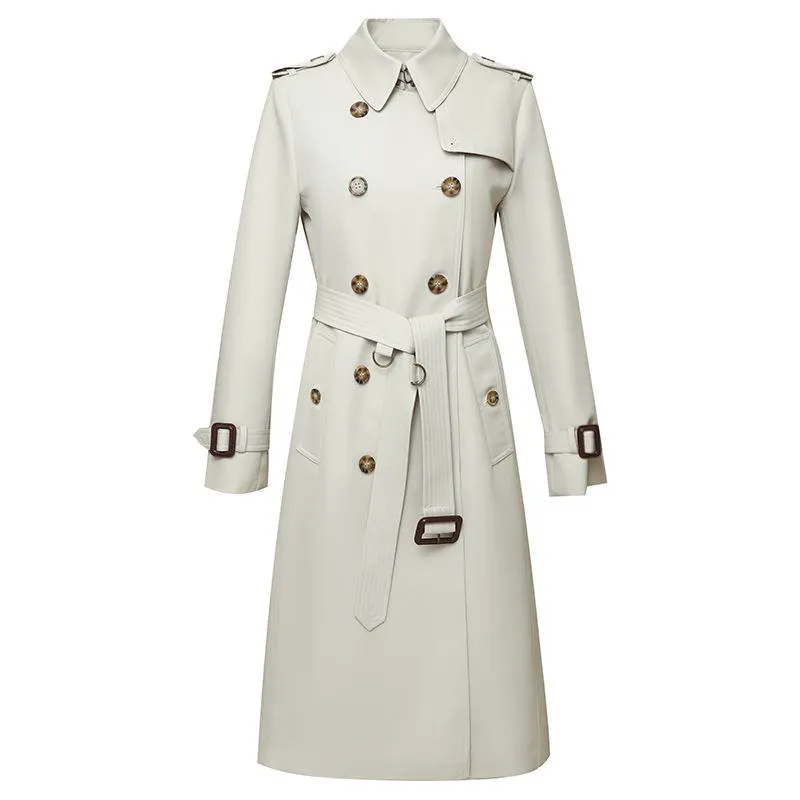 Double Breasted Cotton Trench Coat