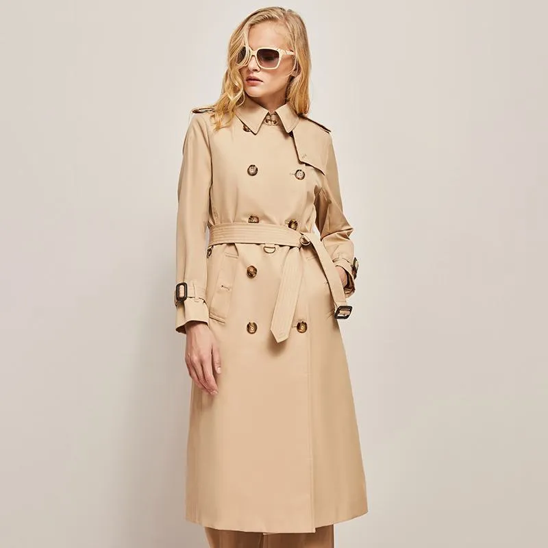 Double Breasted Cotton Trench Coat