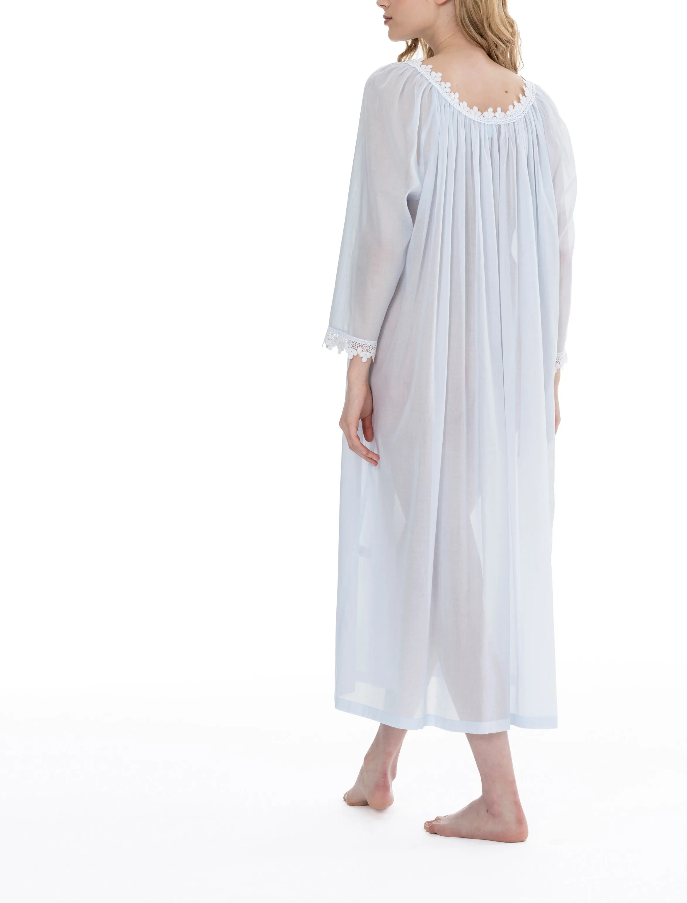 Elyse 3NH Long Mousseline Nightdress (In stock, 3 day delivery)