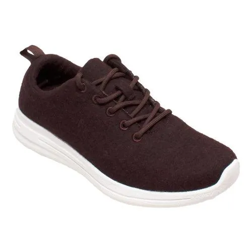 FreeShield Womens Real Wool Casual Burgundy Shoe