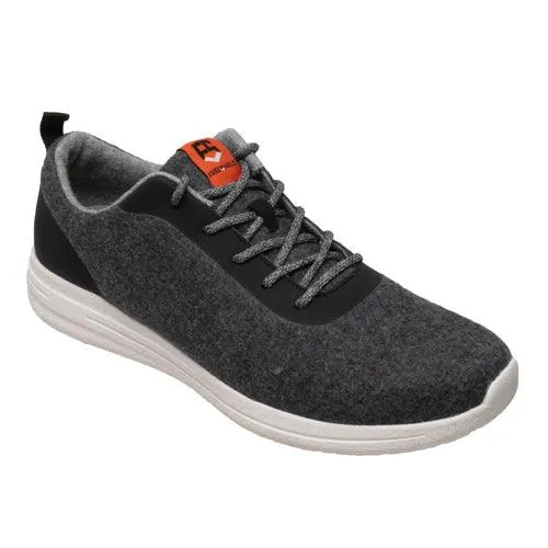 FreeShield Womens Real Wool Casual Charcoal Shoe/Black Shoe