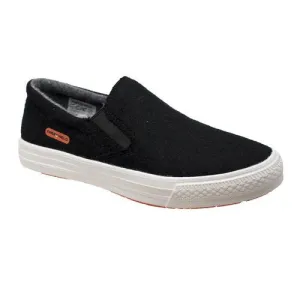 FreeShield Womens Real Wool Casual Slip On Black Shoe