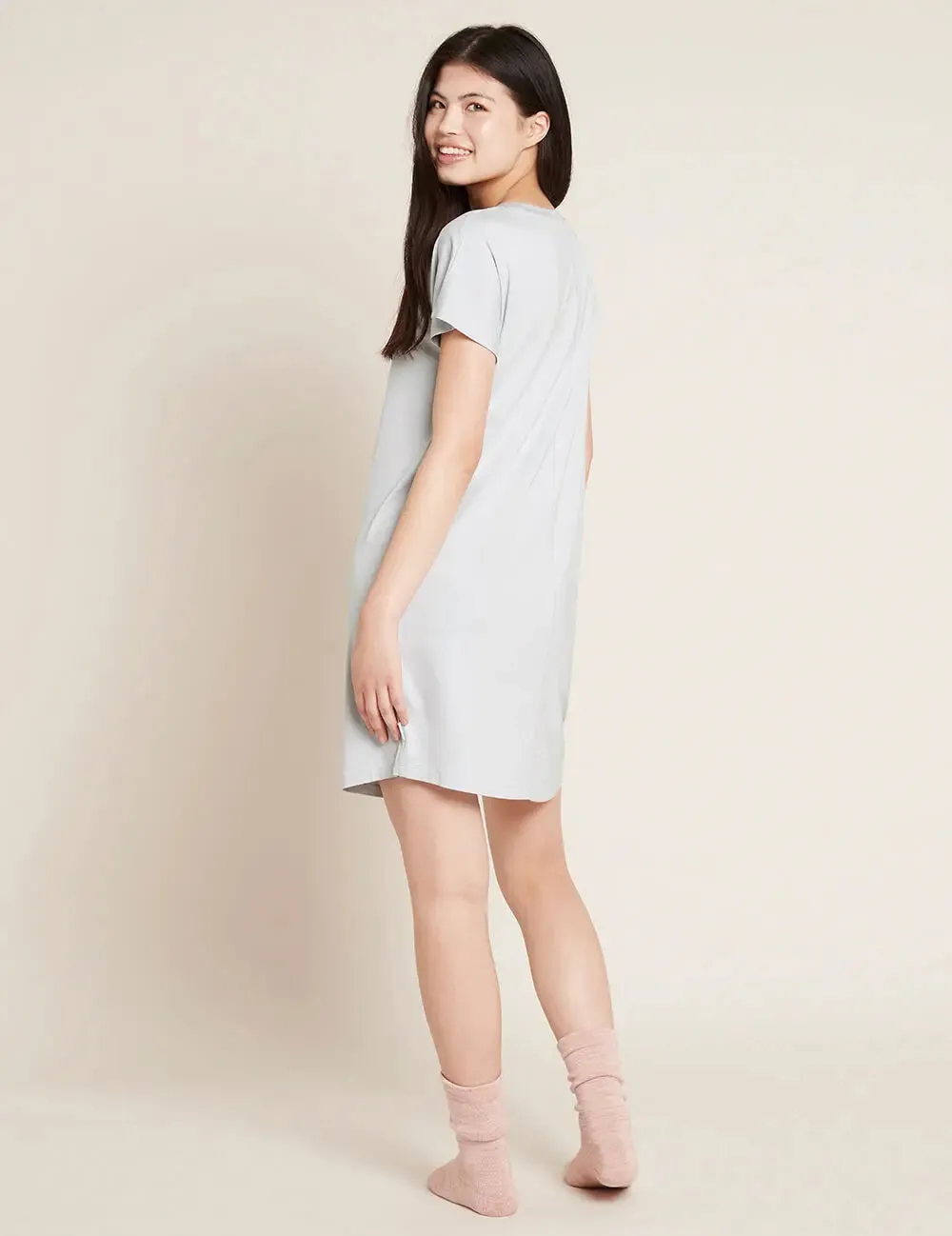 Goodnight Dove Grey Bamboo Nightdress