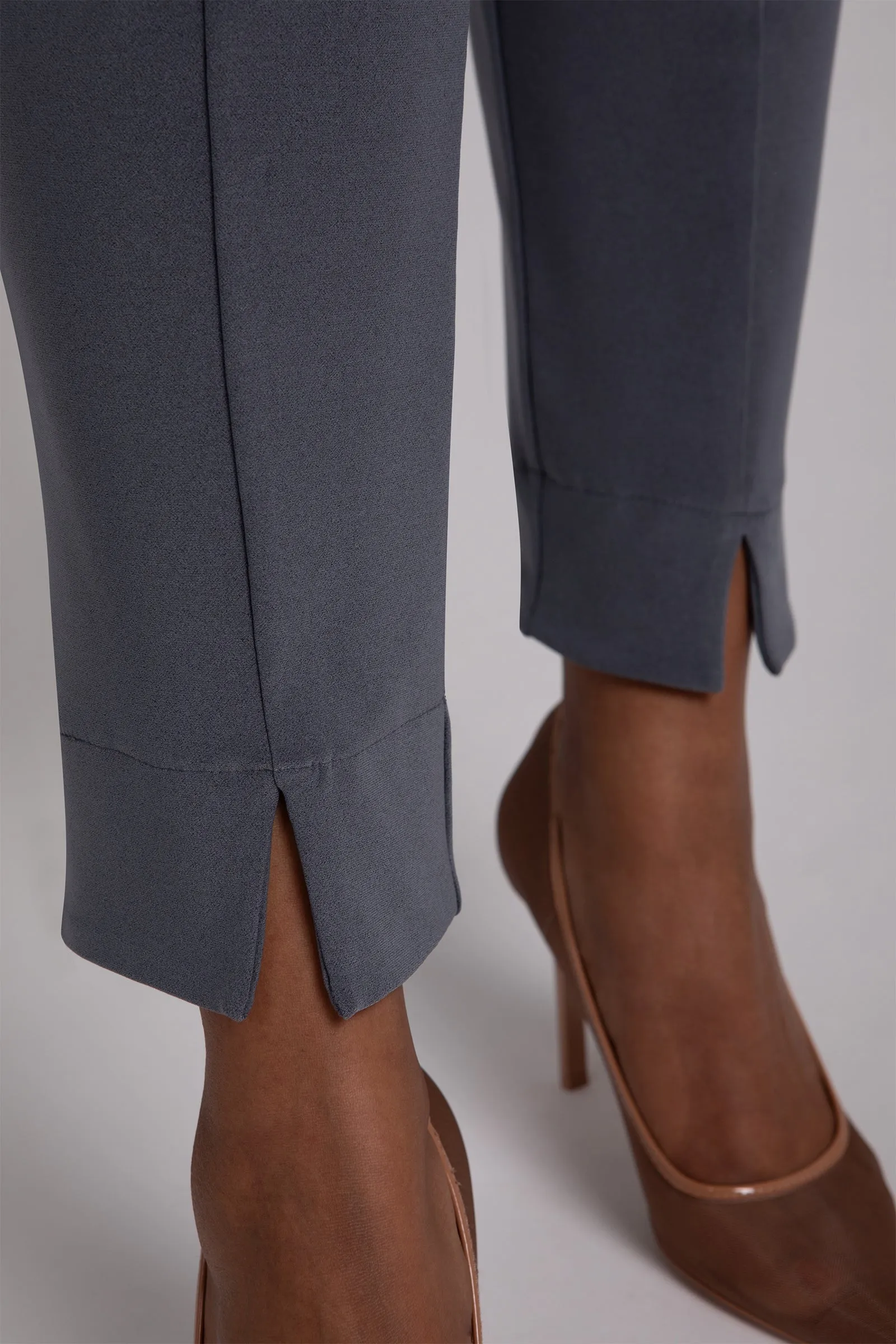 Hepburn Ankle Pant | Melange Gunmetal