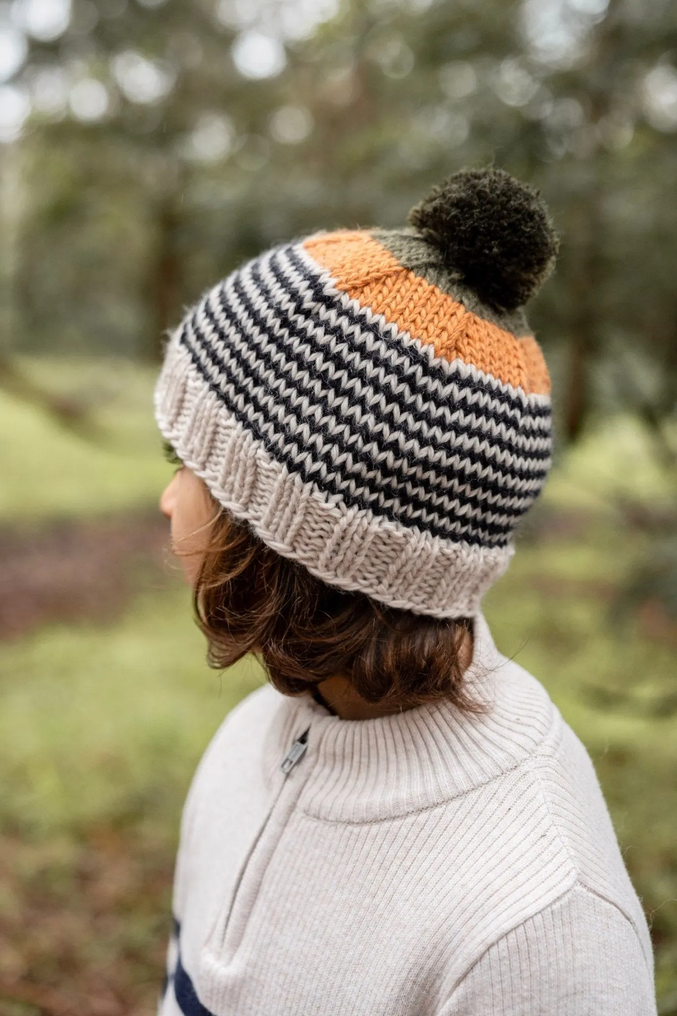 Horizon Beanie Black Stripe