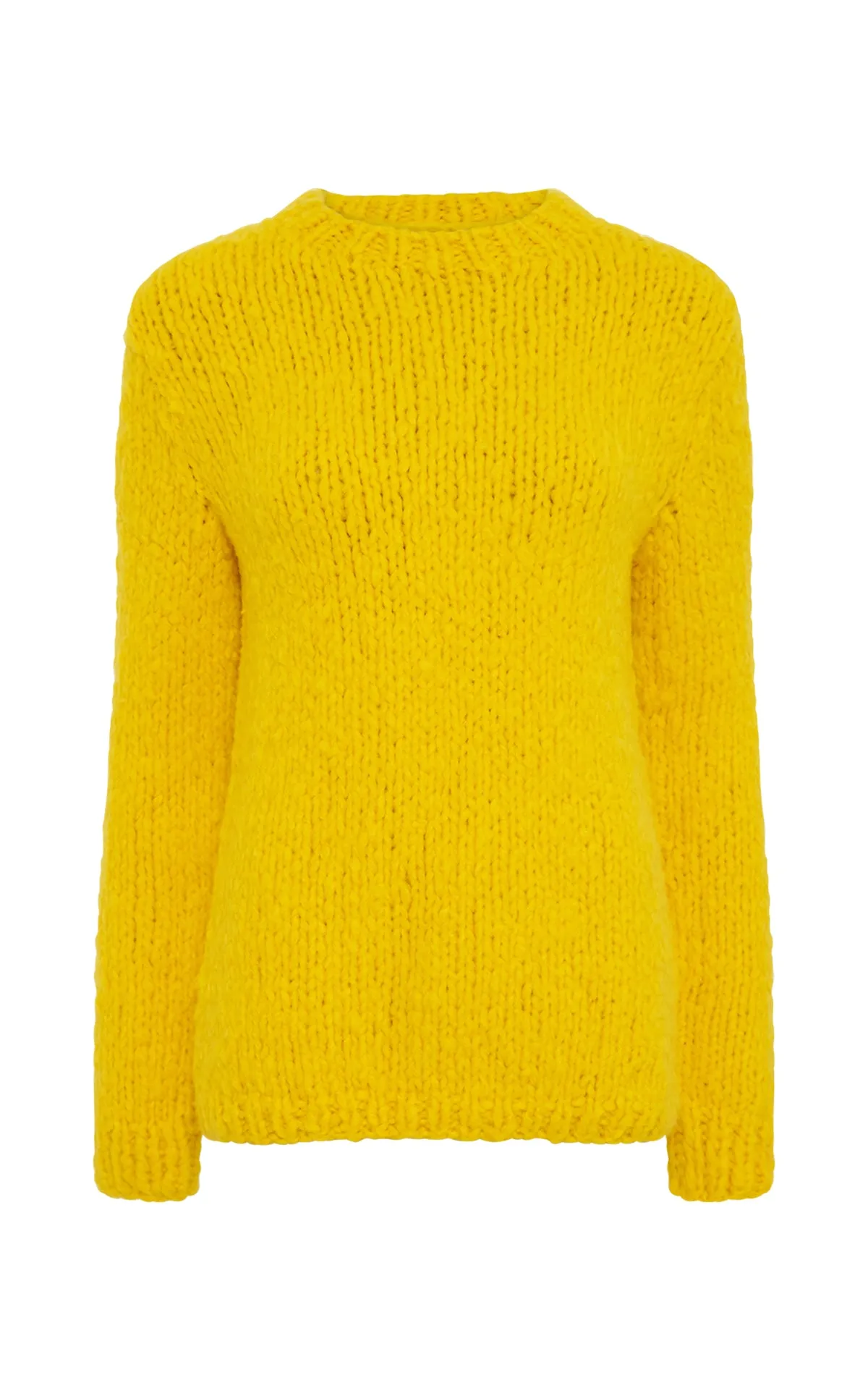 Lawrence Knit Sweater in Cadmium Yellow Welfat Cashmere