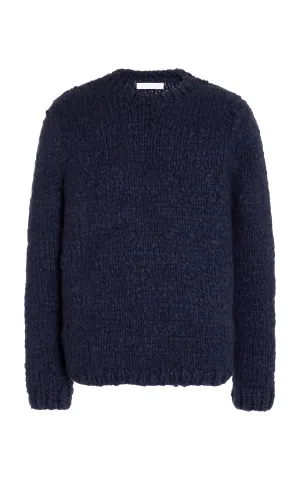 Lawrence Knit Sweater in Navy Welfat Cashmere