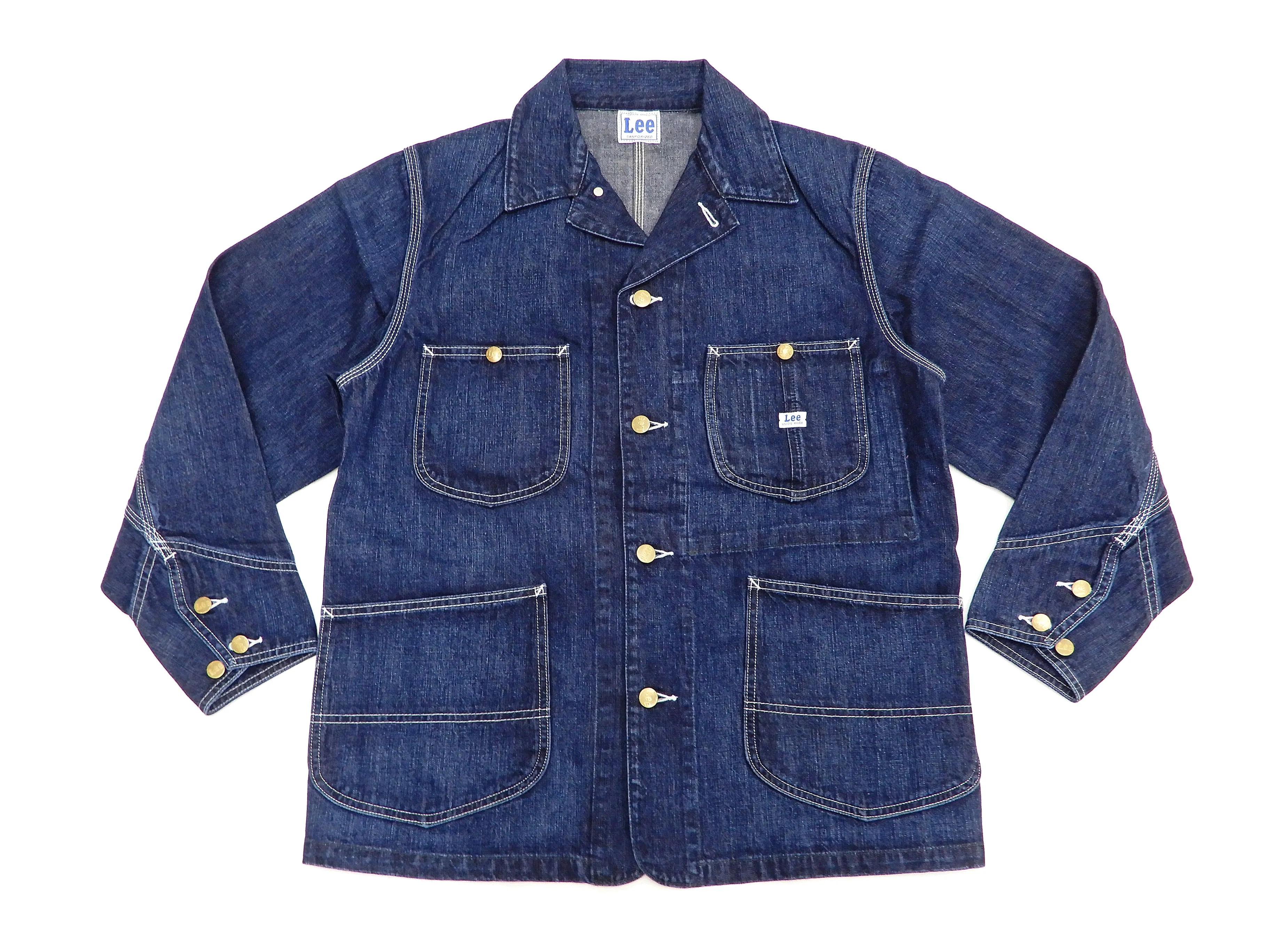 Lee Loco Jacket Men's Denim Chore Coat Unlined Railroad Work Jacket LT0659 LT0659-136 Denim