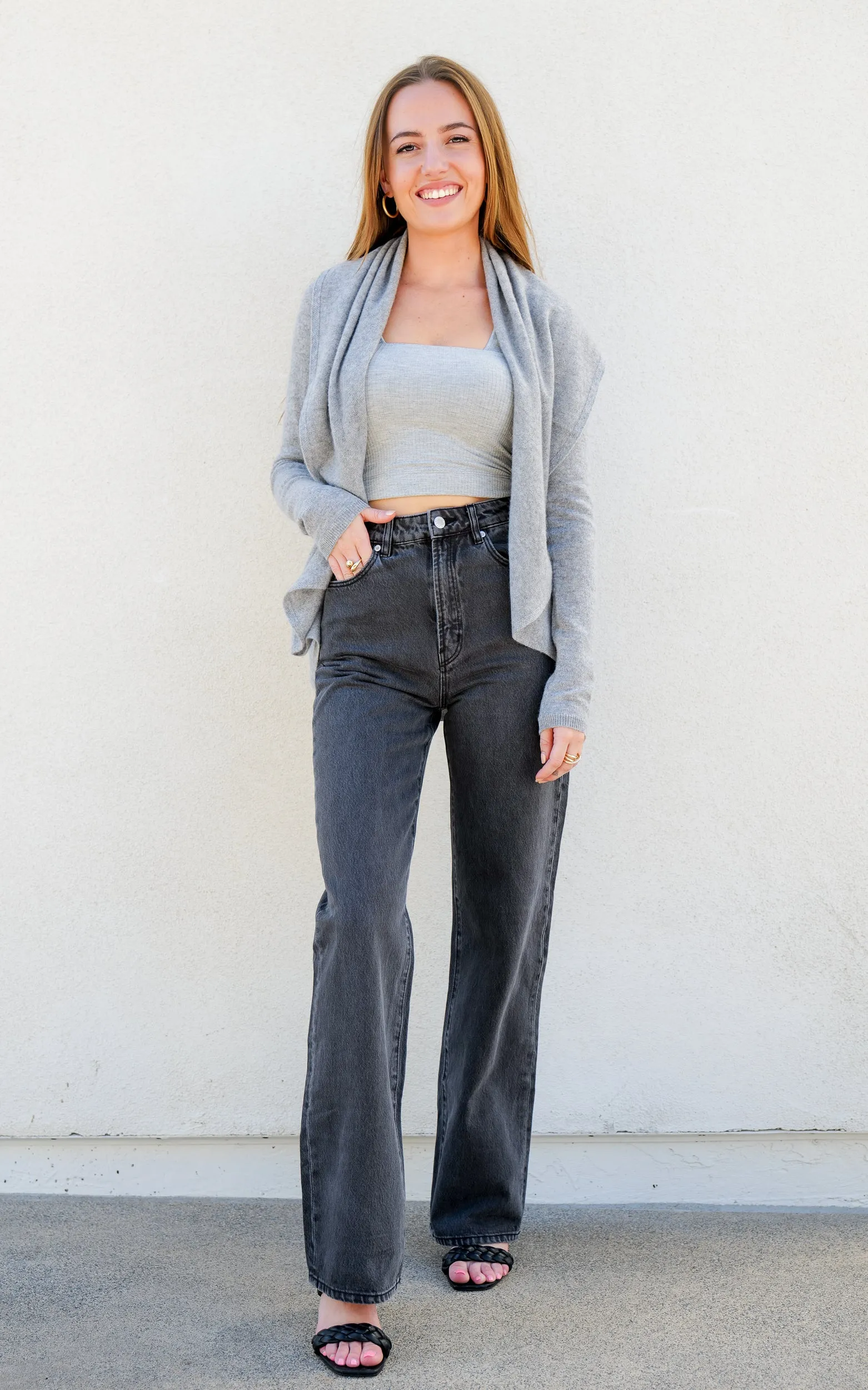 Light Grey Organic Cardigan