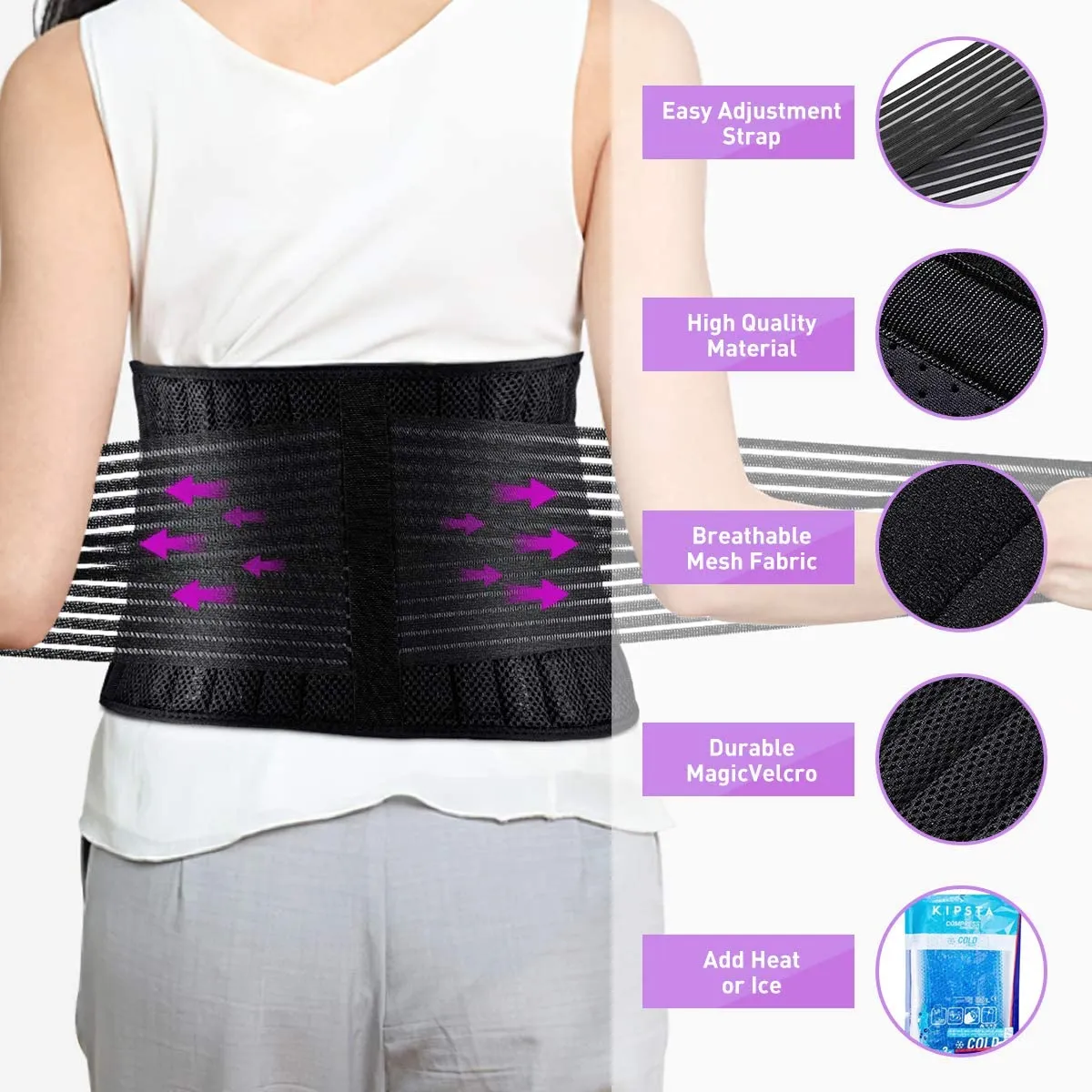 Lower Back Brace lumbar Support Belt