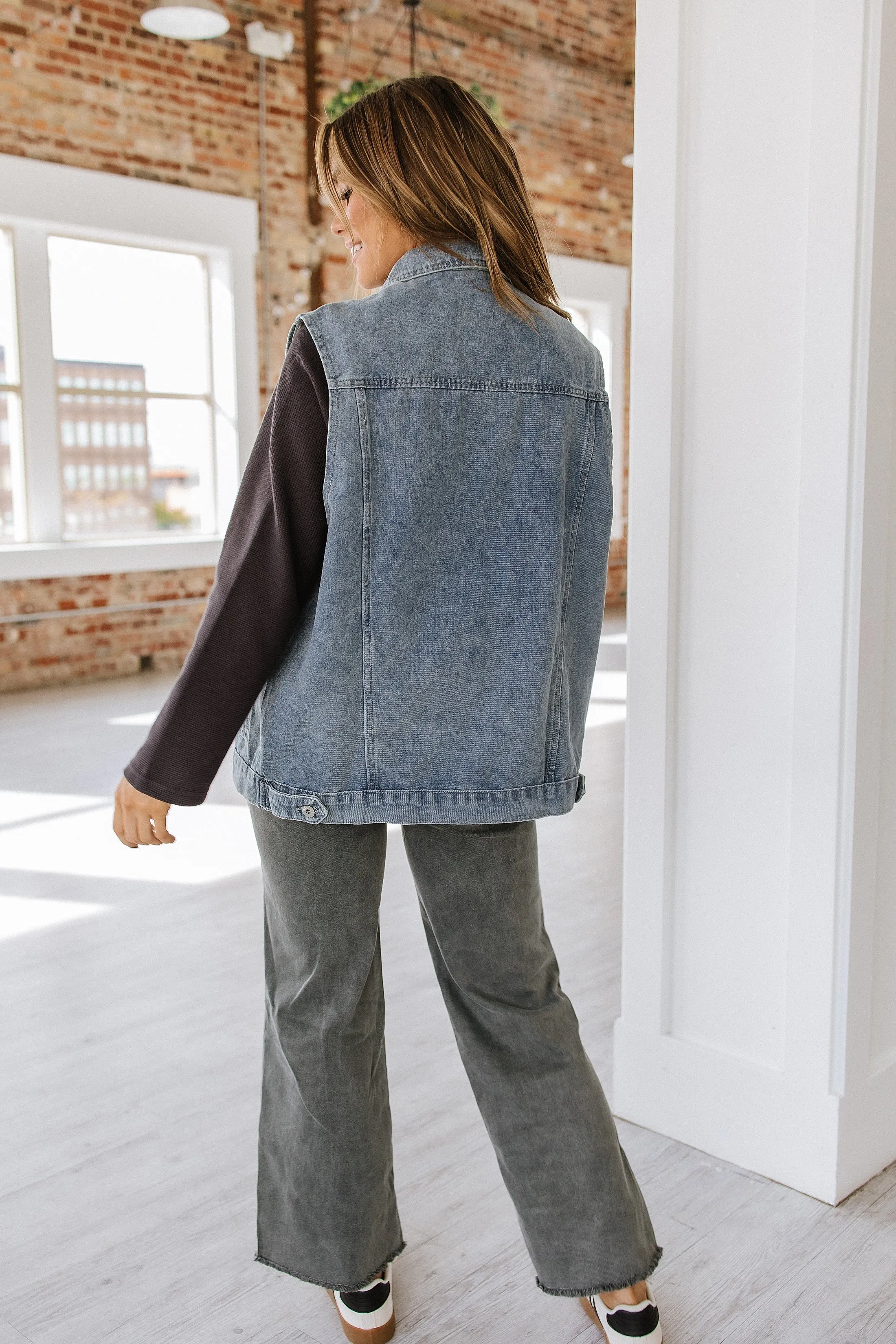 Mayci Loose Denim Vest | S-XL | PRE ORDER