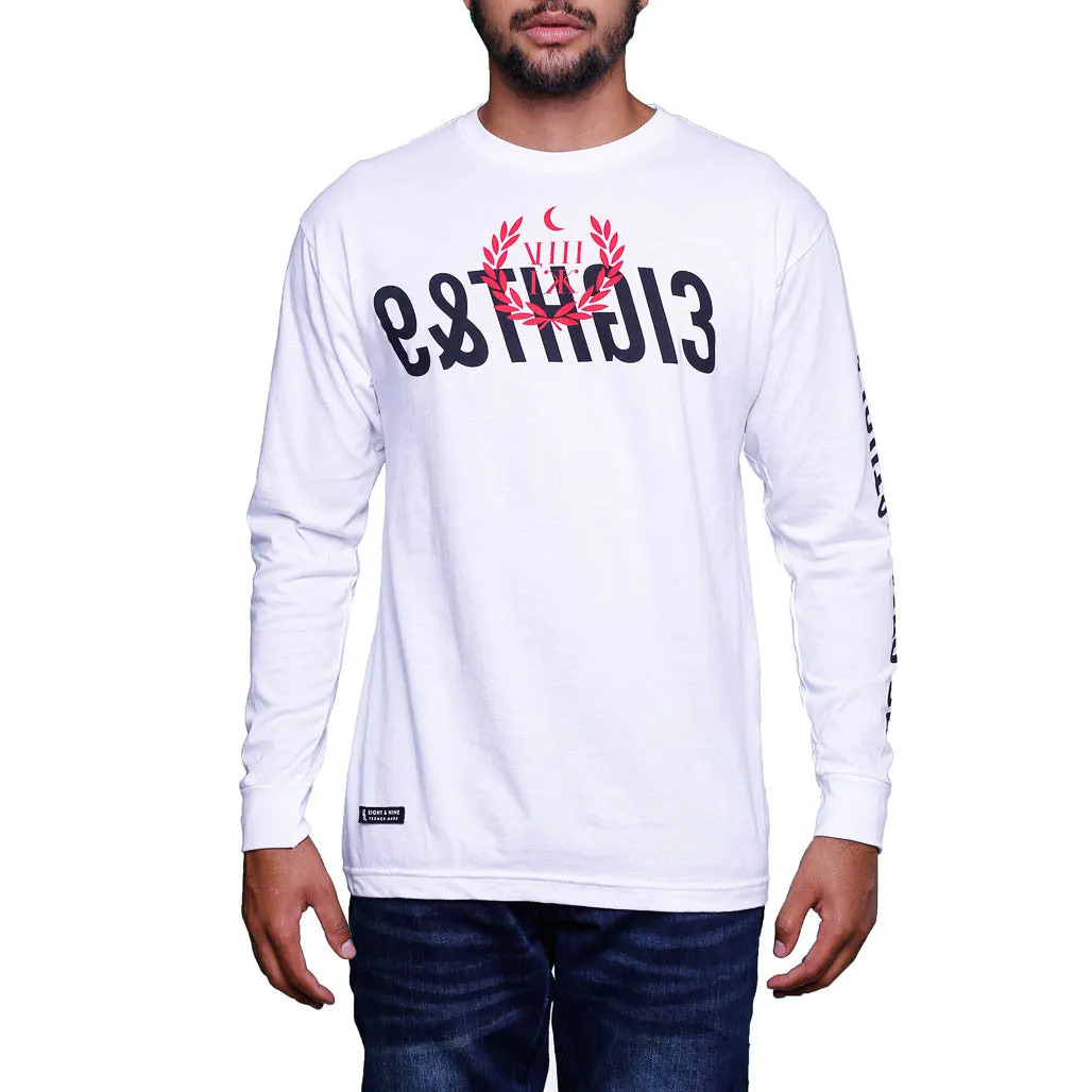 Red Rum White L/S T Shirt