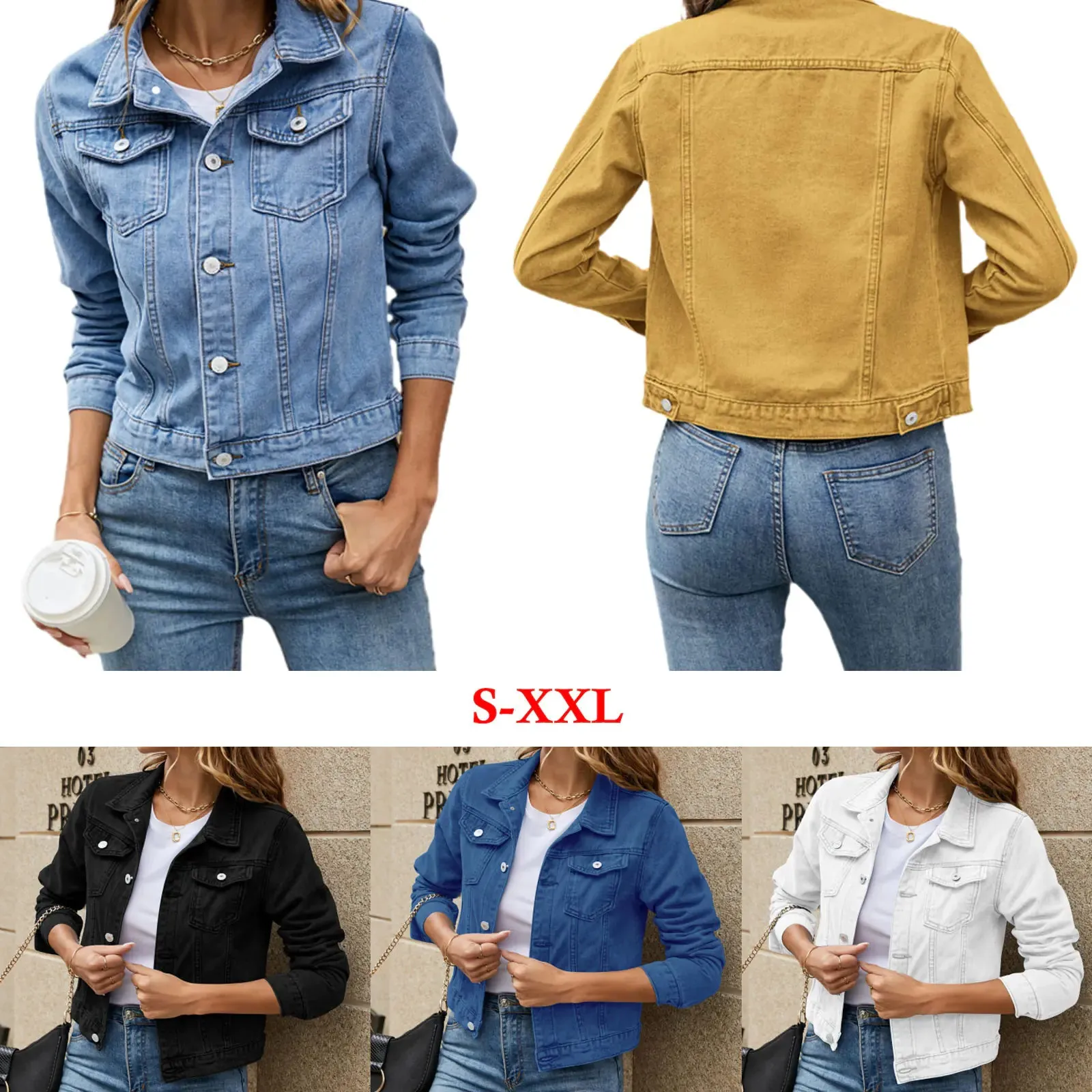 Stylish Women's Denim Jacket – Classic Look, Modern Fit