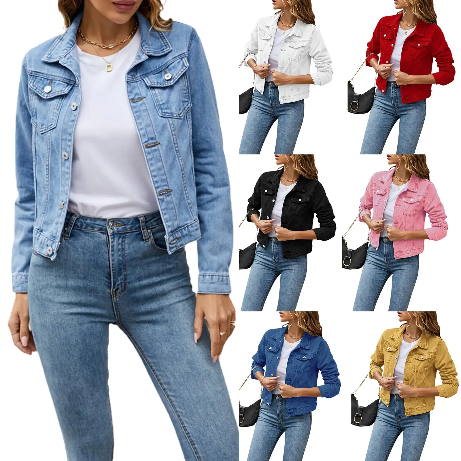 Stylish Women's Denim Jacket – Classic Look, Modern Fit