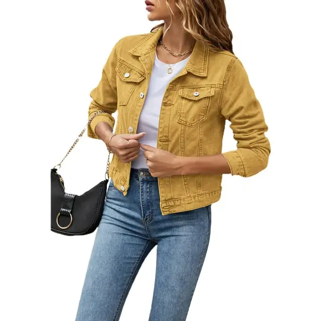 Stylish Women's Denim Jacket – Classic Look, Modern Fit