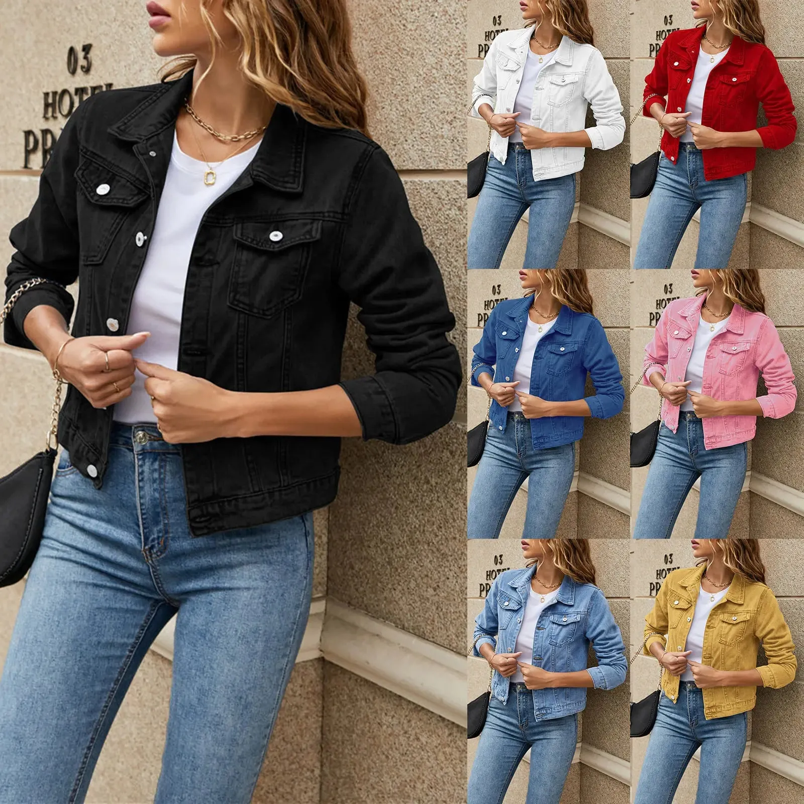 Stylish Women's Denim Jacket – Classic Look, Modern Fit