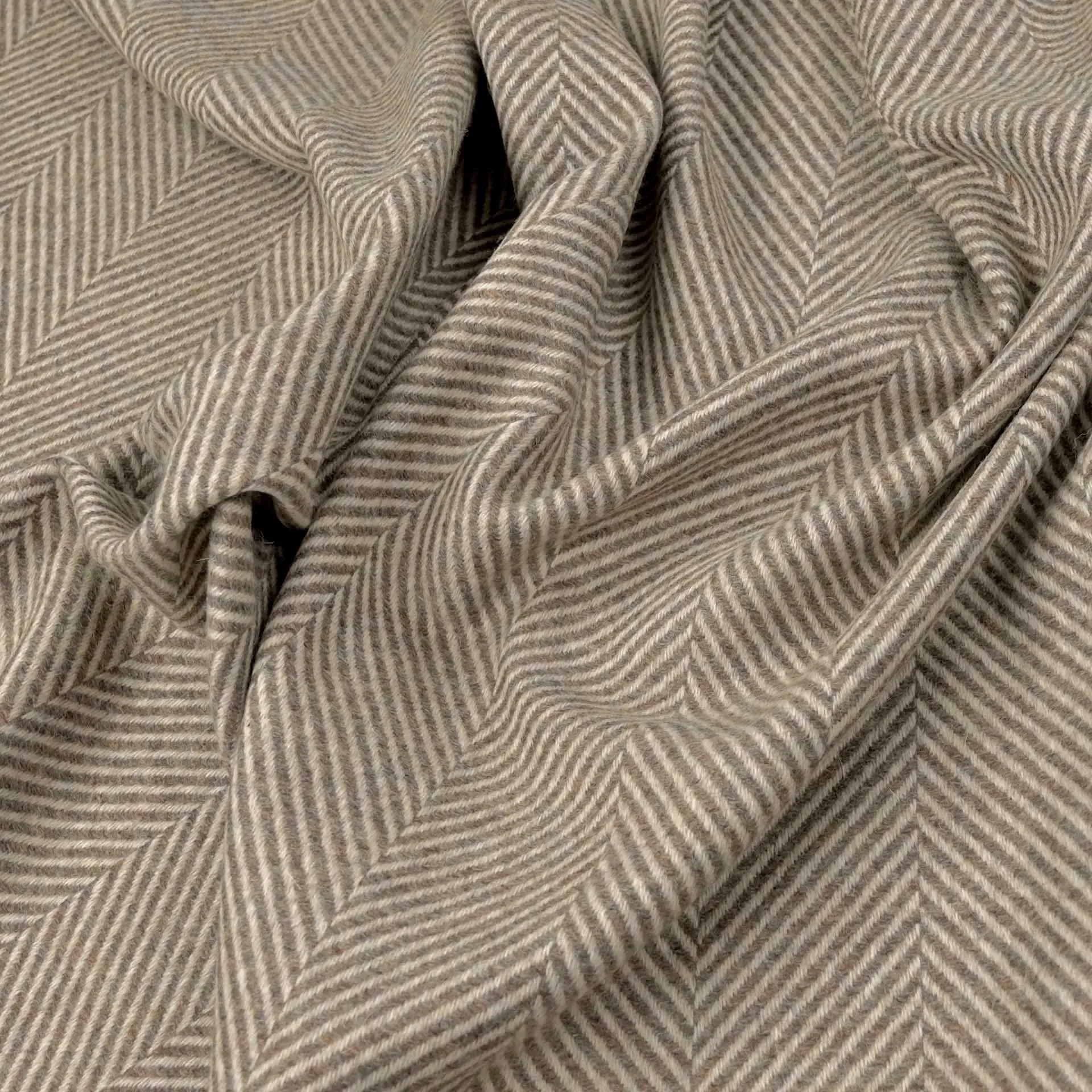 Tan Fancy Herringbone Fabric 97004