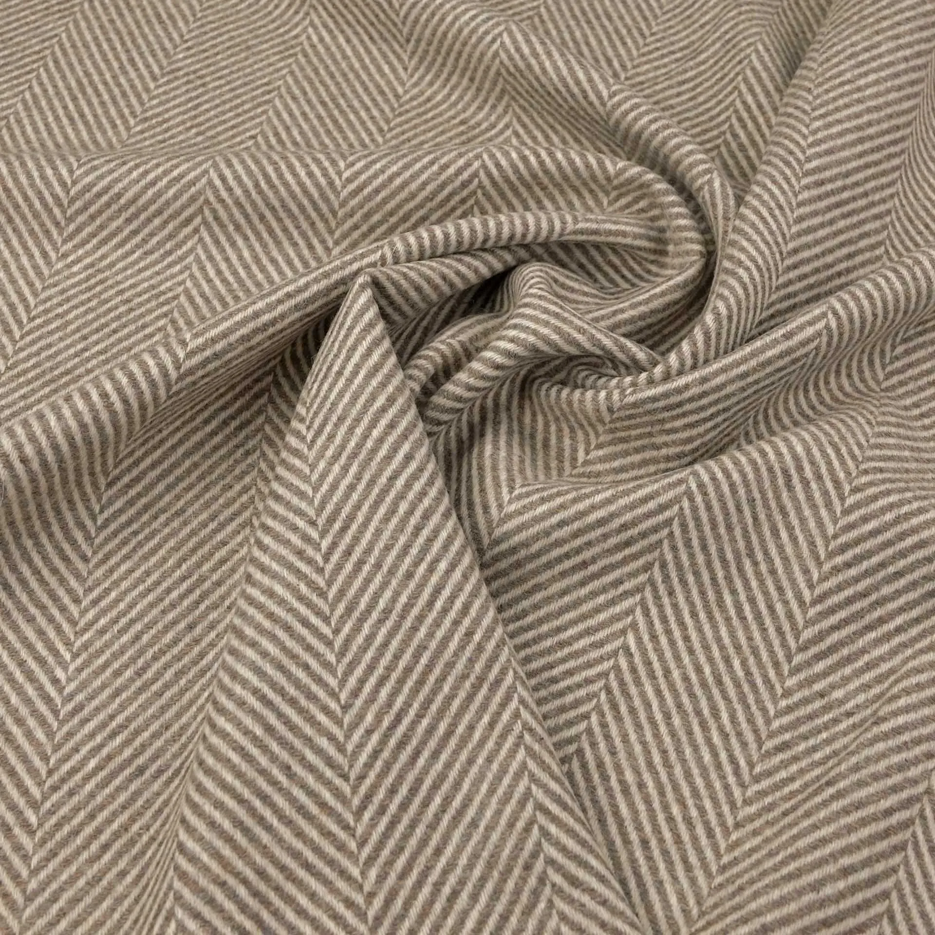 Tan Fancy Herringbone Fabric 97004