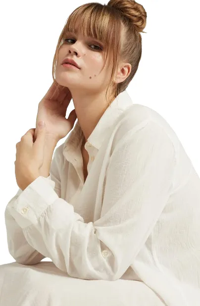 The Maxi Shirt Organic Cotton White