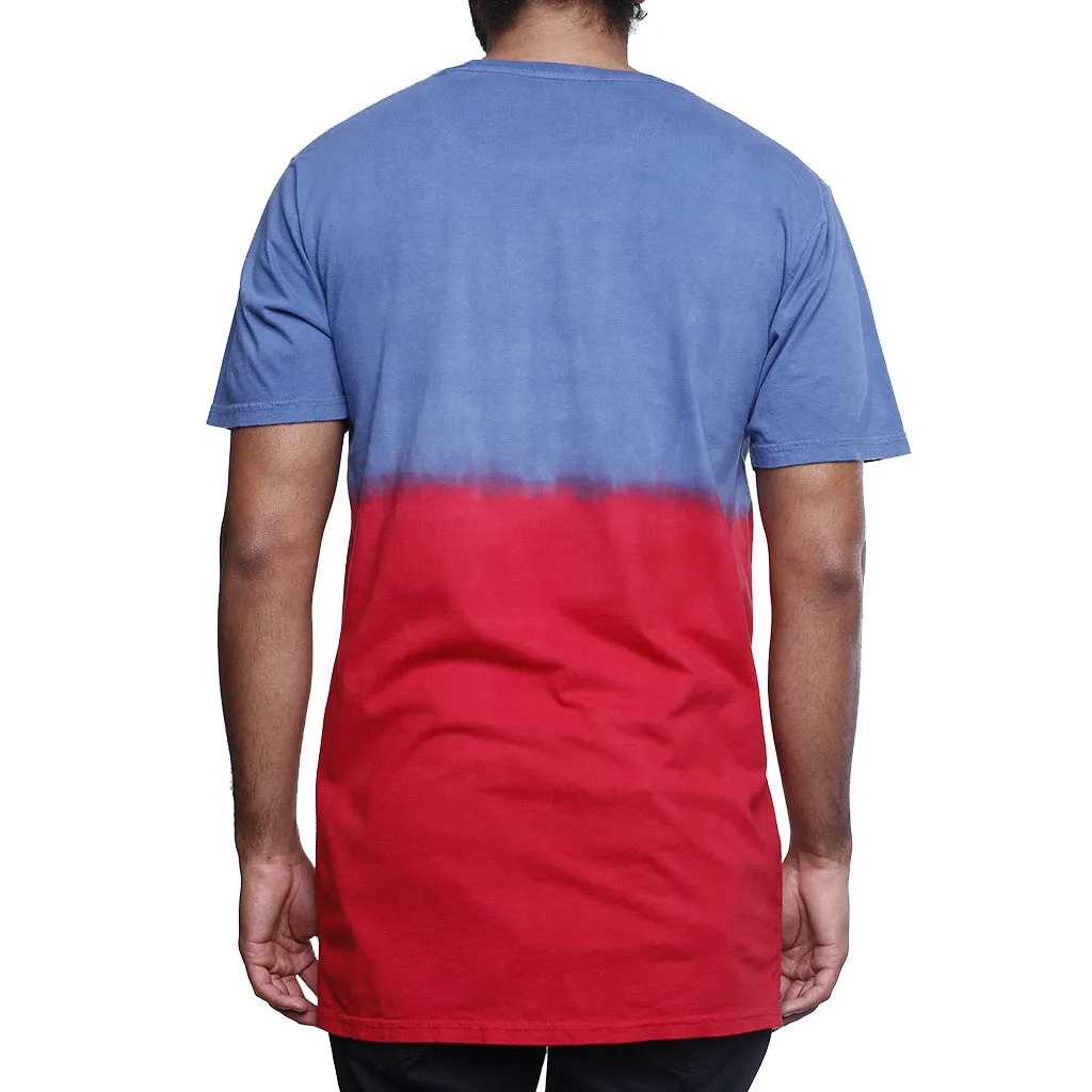 True Blue Smoked Long Line T Shirt