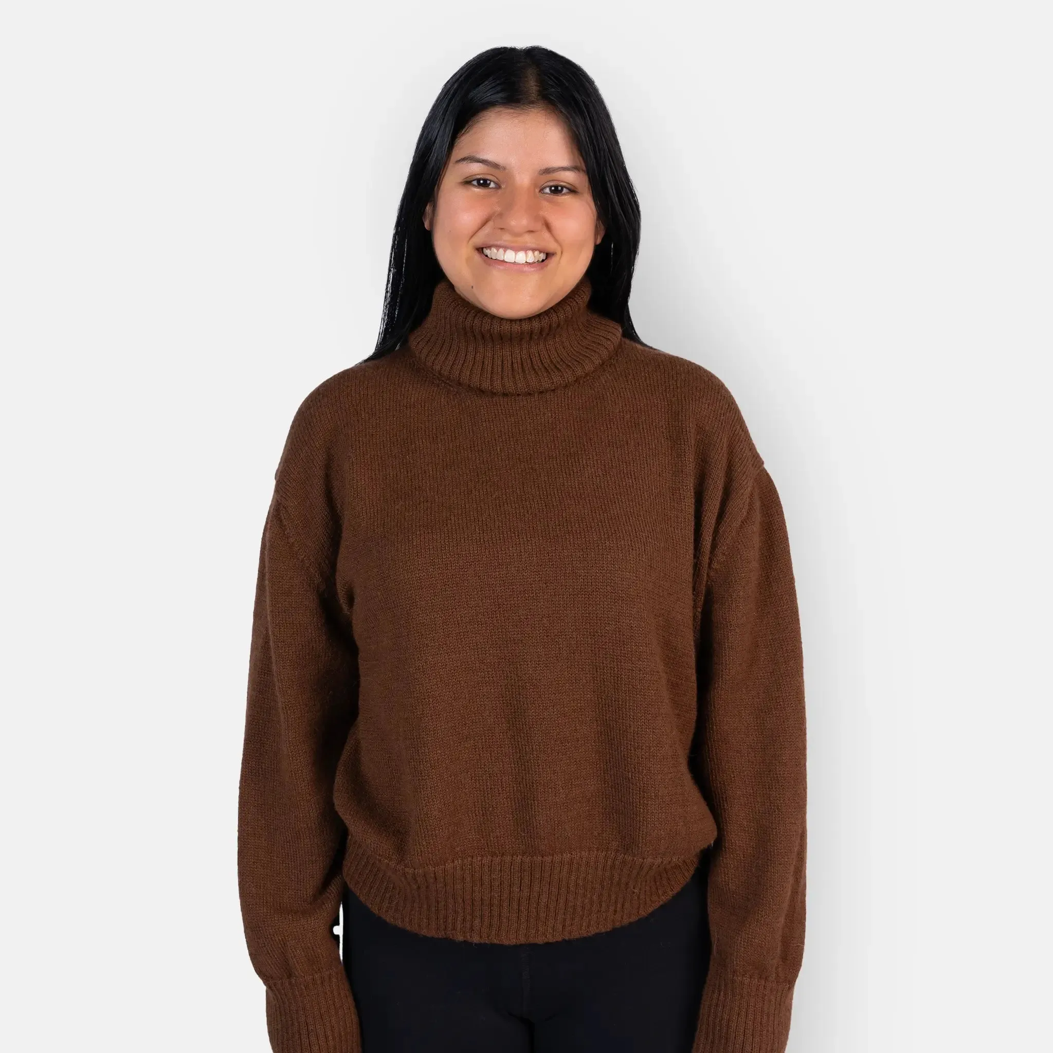 Women's Alpaca Wool Turtleneck Sweater