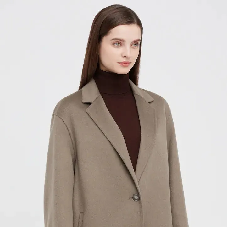 Womens Wool Long Coat Blend Chester