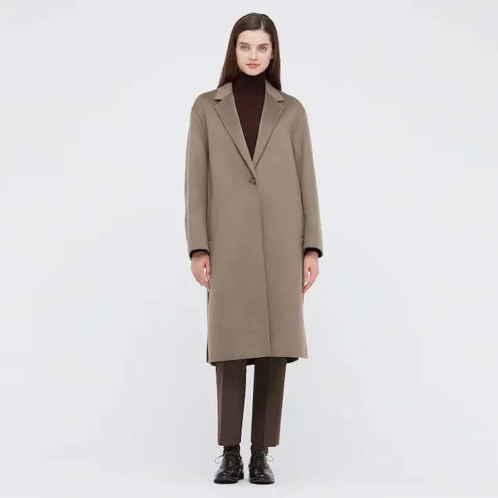 Womens Wool Long Coat Blend Chester